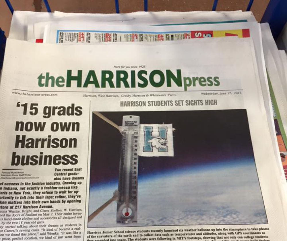 Seth Tumlin | Space Race Haarrison Press Newspaper